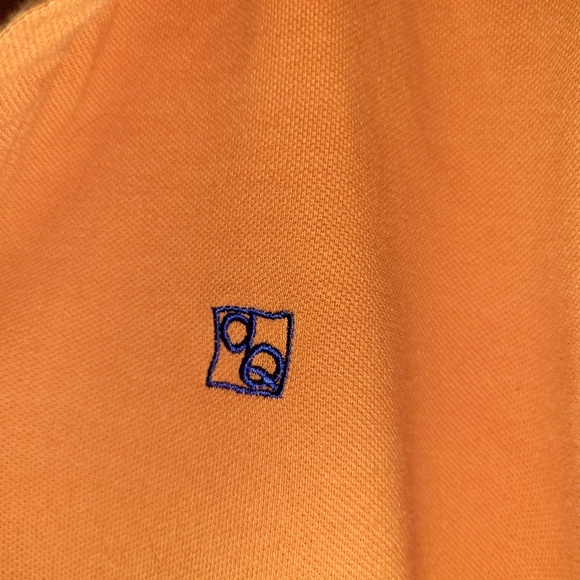 Men's Orange Short Sleeve Polo Shirt, Large - Picture 2 of 7